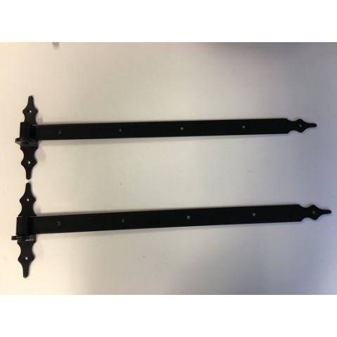 Set van 2 Scharnieren en 2 klemmen, stalen, 100 x 4.5