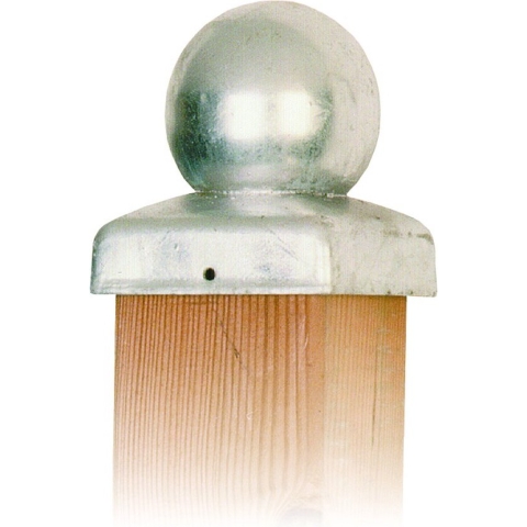 Intergard Paalornament vuurverzinkt bol paalkap voor tuinpaal 71mm