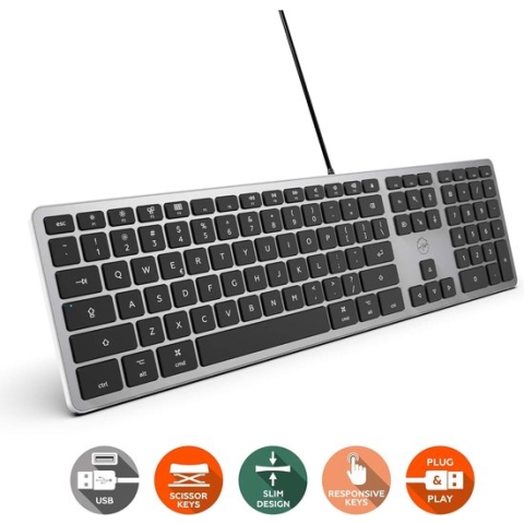 Bedraad toetsenbord - Mobility Lab - ML302843 - ULTRA SLIM DESIGN - Perfect design voor thuis of op kantoor - FOR WINDOWS