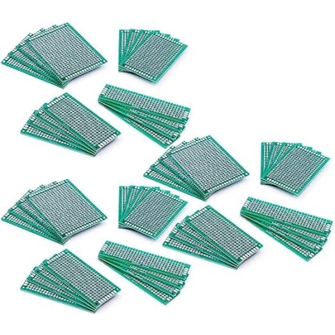 AZDelivery 3 x Set 16 x PCB Board Hole Grid Board compatibel met Arduino Inclusief E-Book!