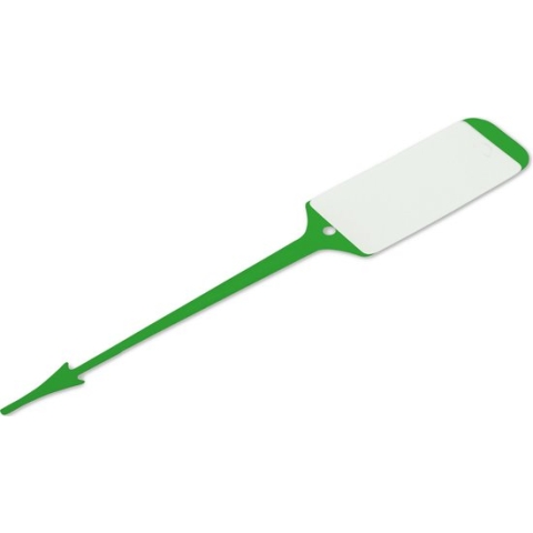 Sleutellabels POLYART met vaste insteekstrip per 1000 stuks - Groen