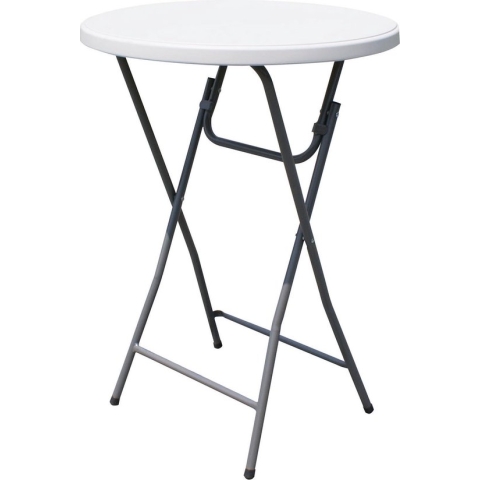 Perel Klaptafel, inklapbaar, weerbestendig, handgreep, hoog, maximaal 100 kg, wit