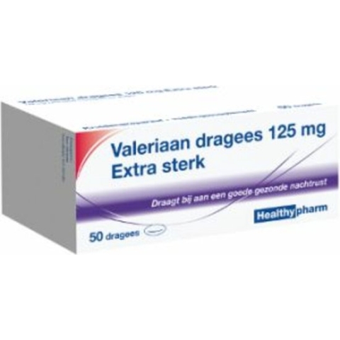 2x Healthypharm Valeriaan X Sterk 125mg 50 dragees