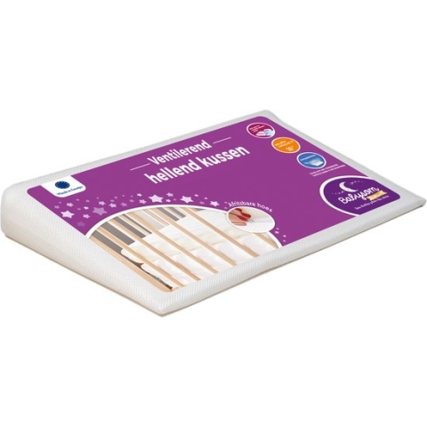 Hellend kussen - 60x35 cm | Helling van 10° | Helpt bij reflux, spugen en verkoudheid | Afneembare hoes | Oeko-Tex® | EU-product