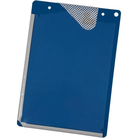Werkordermap BOLD met extra sterke PVC folie en vouwlas BLAUW
