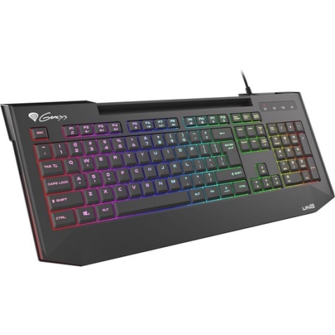 Genesis Lith 400 Silent Gaming toetsenbord met stille toetsen en RGB verlichting US layout