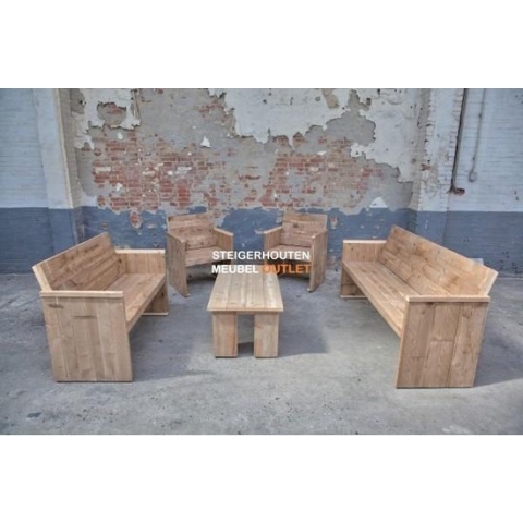 Tuinset Steigerhout