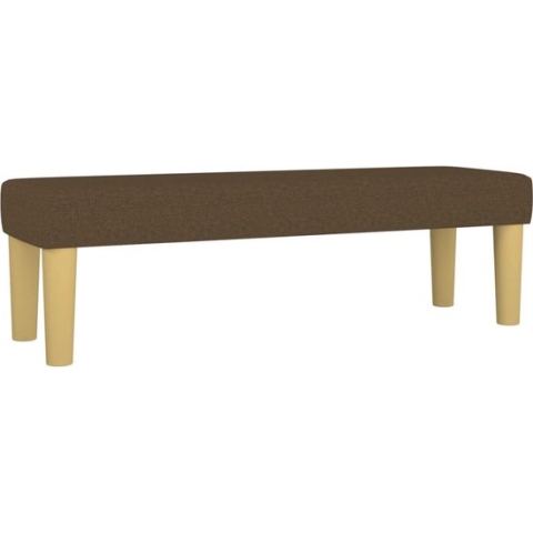 vidaXL-Bankje-100x30x30-cm-stof-donkerbruin
