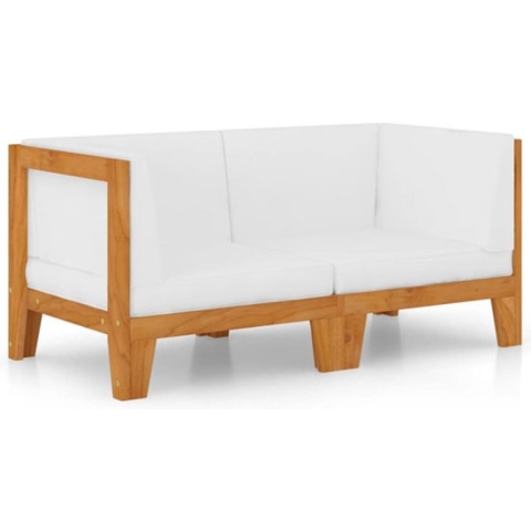 vidaXL-Tweezitsbank-met-crèmewitte-kussens-massief-acaciahout