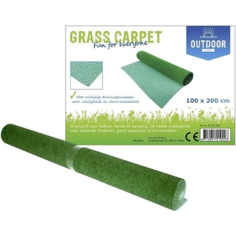 Outdoor grastapijt voor balkon/ terras/ camping- 133 x 1200 cm- Groen