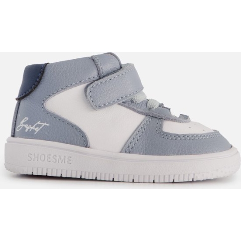 Baby | Babysneakers | Jongens | Jeans Blue White | Leer | Shoesme | Maat 19