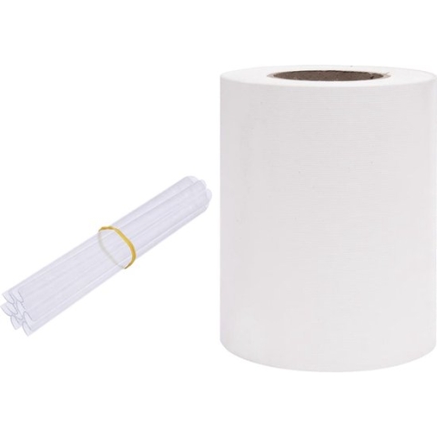 vidaXL-Tuinscherm-70x0,19-m-PVC-wit