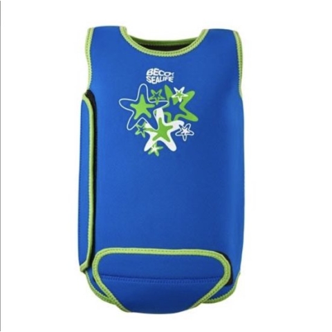 BECO-SEALIFE baby warmer, blauw/groen, maat L: 6-12 maanden