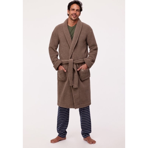 Woody Heren Kamerjas bruin - maat XXL
