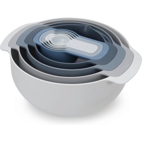 Joseph Joseph Editions Sky Nest 9 Plus Keukenhulpen - Polypropyleen - Set van 9 Stuks - Oceaan