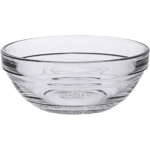 6x Kleine sausschaaltjes rond van glas 3.7 cm - Schalen en kommen - Keuken accessoires