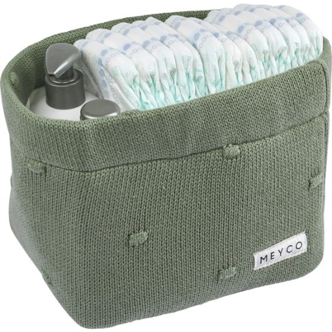 Meyco Baby Mini Knots commodemandje - forest green - small