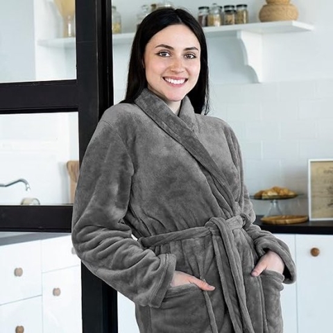 badjas - Katoen - Zacht en Donzig \bathrobe - S-M-XL