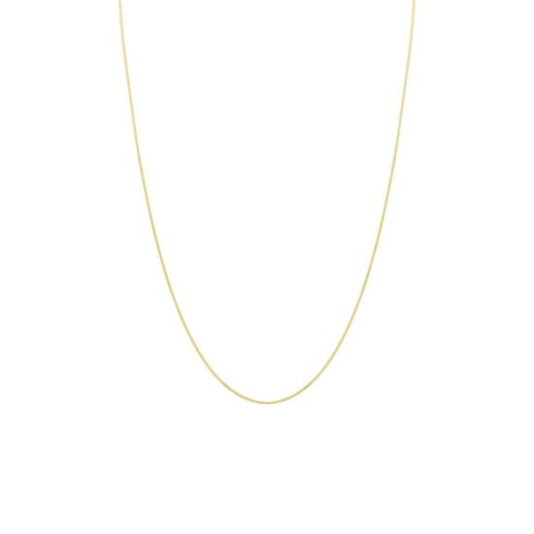 Lucardi Dames Ketting gourmet schakel diamond cut - 9 karaat - Ketting - Cadeau - 45 cm - Geelgoud