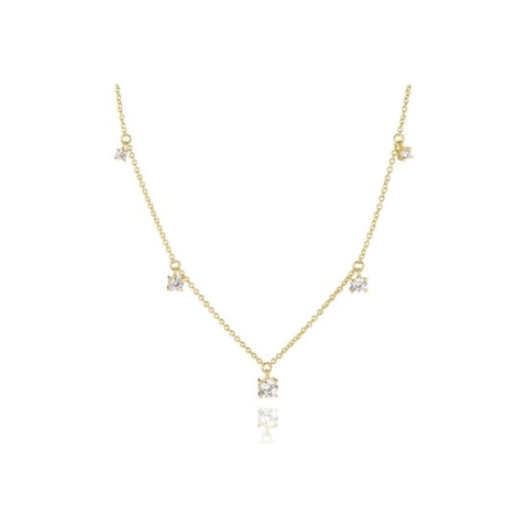Sif Jakobs sieraden Dames Ketting 925 sterling zilver sterling zilver zirconia One Size Goud 32019263