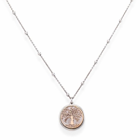 Amen Dames Ketting 925 sterling zilveren 13 Zirconia One Size 88160053