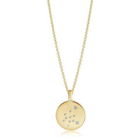 Sif Jakobs ZODIACO AQUARIUS PENDANT SJ-P1064-CZ-YG-45