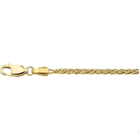 The Jewelry Collection Ketting Vossestaart 2,3 mm - Goud