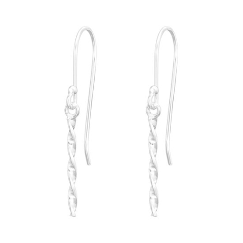 Zilver twisted oorhangers | twist earrings | oorbellen dames zilver | Zilverana | Sterling 925 Silver