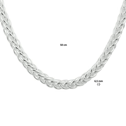 Collier Vossestaart 6,5 Mm Met Groot Springslot