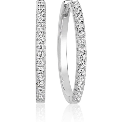 Sif Jakobs sieraden Dames Hoops 925 sterling zilveren Zirkonia One Size Zilver 32014568