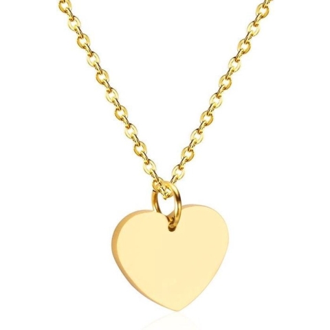 Cilla Jewels dames ketting Edelstaal Verguld Goudkleurig Hartje