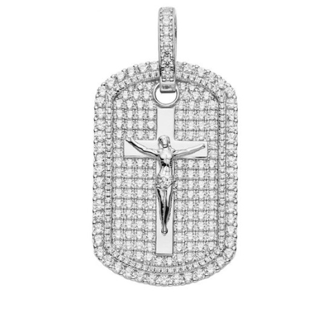 Juwelier Zwartevalk - Zilveren (gerhodineerd) hanger met kruis 24.245