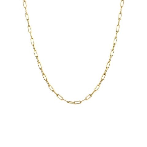 Elli Dames Halsketting Dames Schakels Ovale Grove Basisketting Optiek in 925 Sterling Zilver