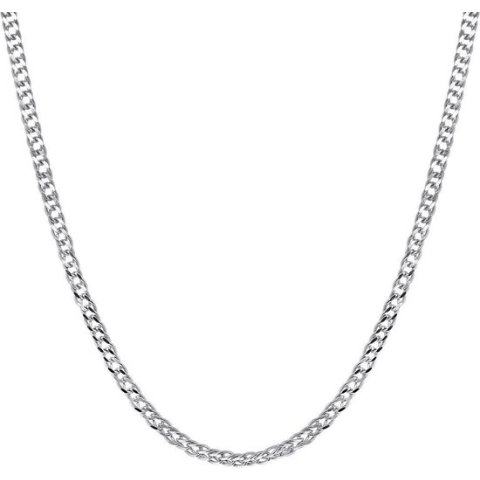 Lucardi Dames Ketting gourmet schakel - Echt Zilver - Ketting - Cadeau - 45 cm - Zilverkleurig