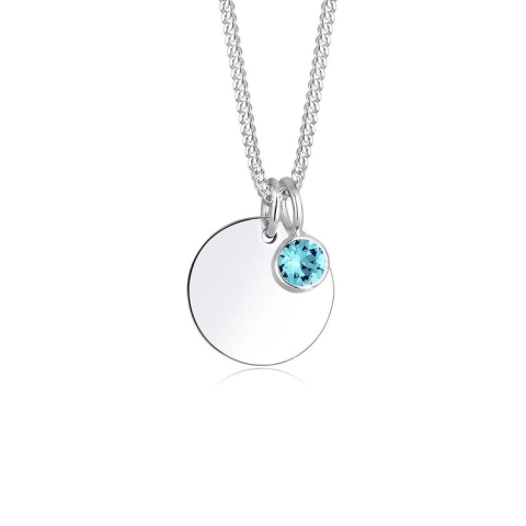 Elli Halsketting December birthstone 925 Sterling Zilver Kristal