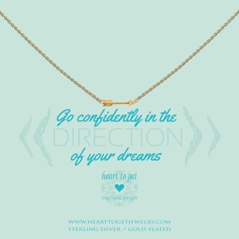Heart to Get - N249SAR15G go confidently in the direction of.. necklace S arrow goldplated
