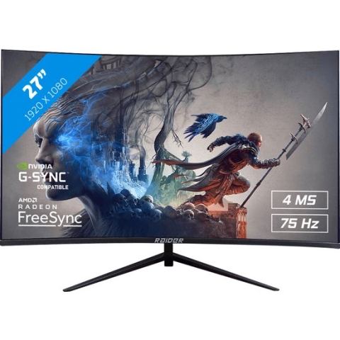 RAIDER Curved Gaming Monitor - Full HD (1920 x 1080) - 75Hz - FreeSync/G-Sync - 27 inch