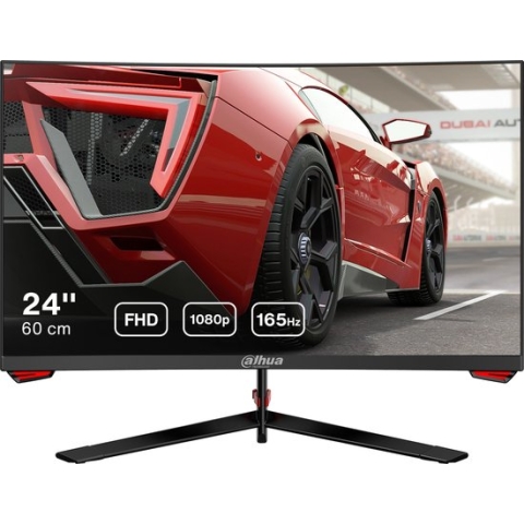 Dahua LM24-E230C - Curved Full HD VA Gaming Monitor - 24 inch - 165hz - 1ms - Inclusief DisplayPort kabel