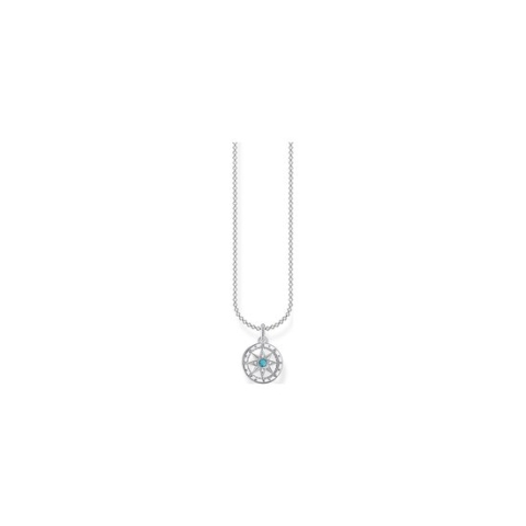 Thomas Sabo Dames-Ketting 925 Zilver 4 Türkis One Size 88276353