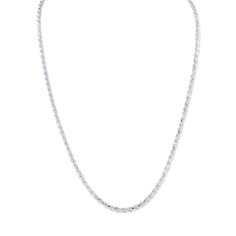 Silventi 9SIL-23010 Zilveren Ketting Koord - 45cm - 2,3mm - 925 - Zilver