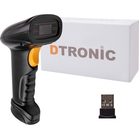DTRONIC W910 - Draadloze Barcodescanner - 30m Bereik - 9 uur Batterijduur - USB Dongle