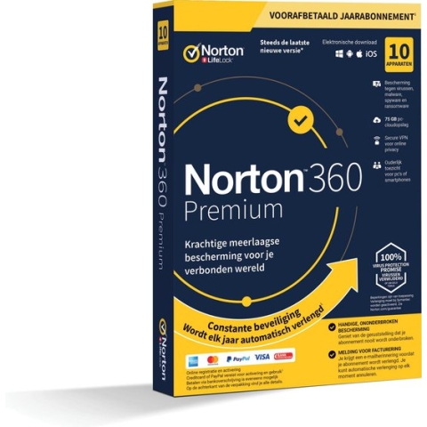 NORTON 360 PREMIUM 1 USER 10 DEVICES 12M