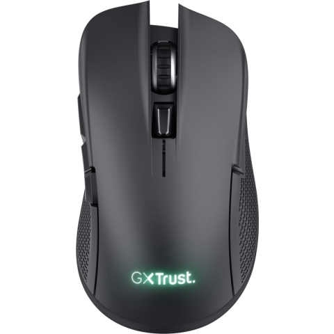 Trust GXT 923 YBAR - Draadloze Gaming Muis - RGB verlichting - Oplaadbaar - 7200 dpi - Zwart