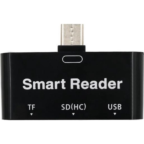 SD Kaartlezer USB Type-C voor Micro SD kaart - Geschikt voor Telefoon, PC en Tablet met USB Type-C aansluiting - Zwart