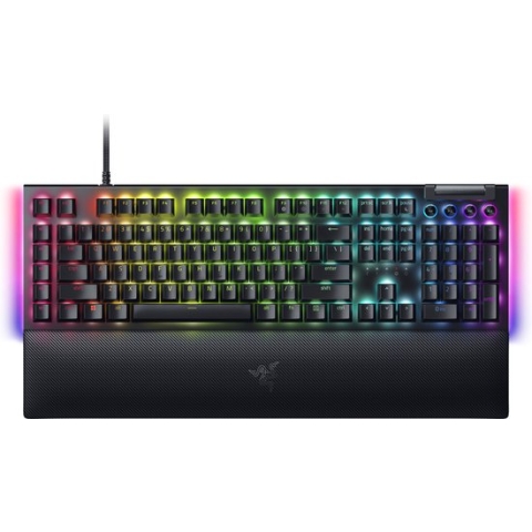 Razer BlackWidow V4 - Mechanisch Gaming Toetsenbord - Gele Switch - Zwart - QWERTY