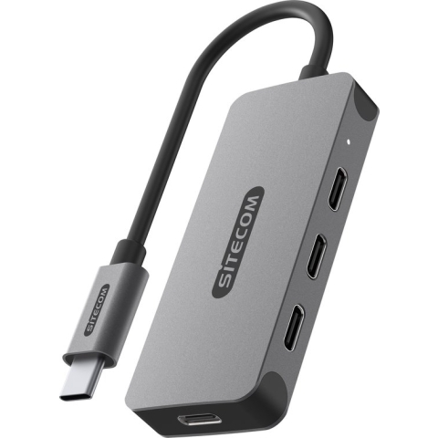 Sitecom - USB-C to 4x USB-C Hub - max 5 Gbps / max 7,5 W opladen per poort - 15cm kabel