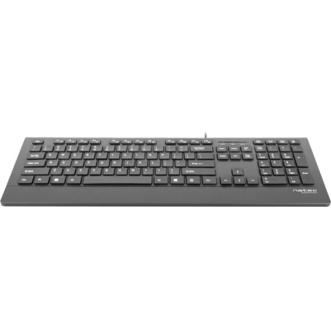 Natec Barracuda - Toetsenbord - Slim Design - USB - US Layout -  Zwart