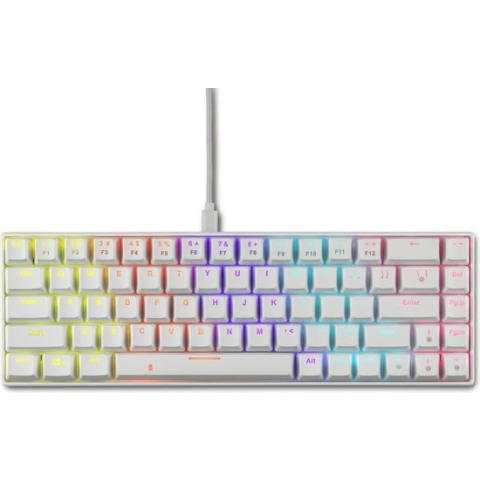 Pegasus bedraad & draadloos 68 toetsen Mechanisch Gaming toetsenbord (Wit)