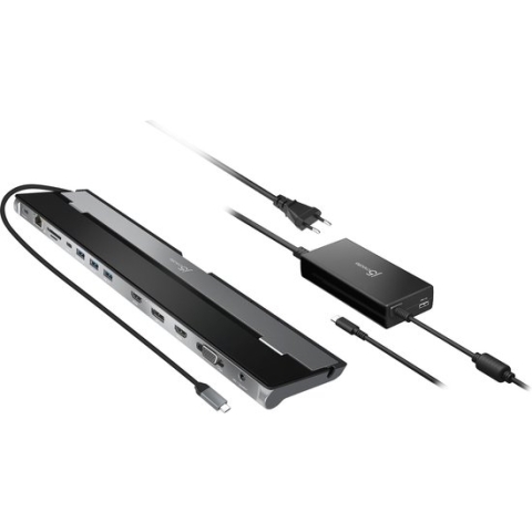 j5create JCD543P-EN USB-C Triple Display Docking Station met 100W PD Adapter - EU