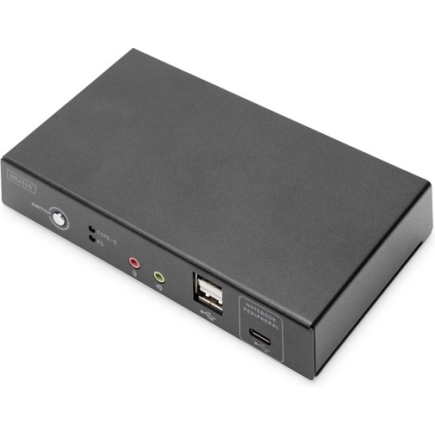 Digitus DS-12901 KVM-switch 2 poorten HDMI Toetsenbord, USB 1920 x 1080 Pixel, 1920 x 1200 Pixel, 1920 x 1280 Pixel, 19